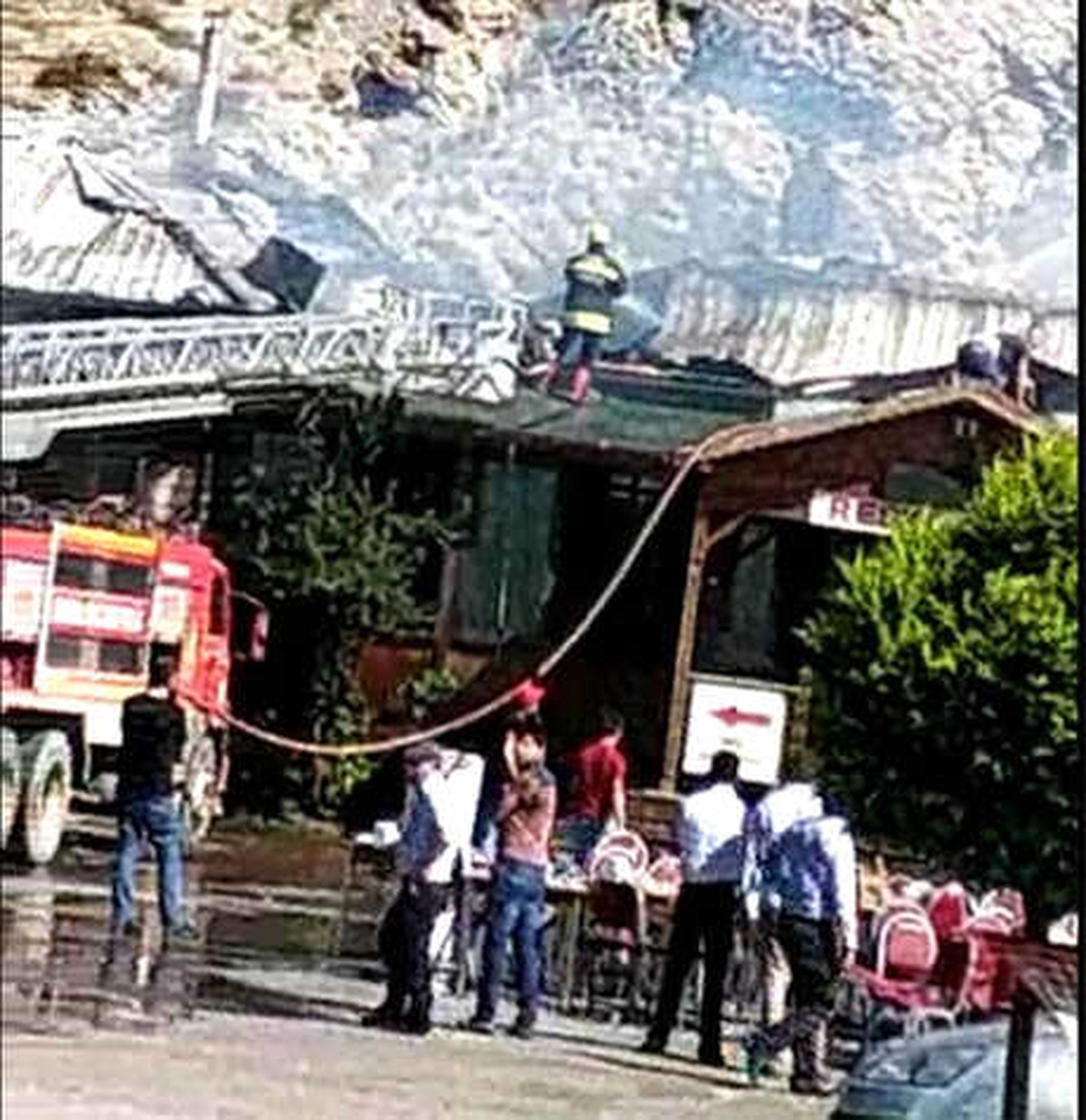 Akaryakıt İstasyonunun Lokantasında Yangın