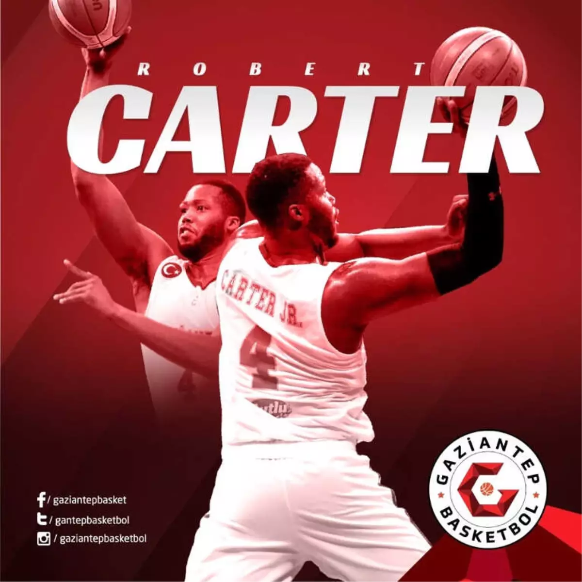 Gaziantep Basketbol Robert Carter ile 1 Yıl Daha Devam