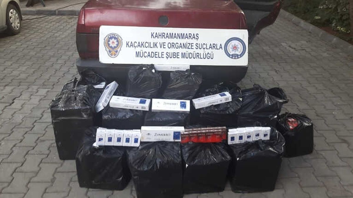 Kahramanmaraş\'ta 3 Bin 630 Paket Kaçak Sigara Ele Geçirildi
