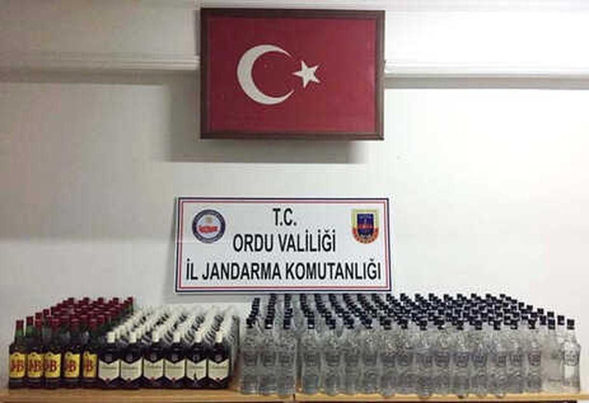 Ordu\'da Kaçak İçki Operasyonu