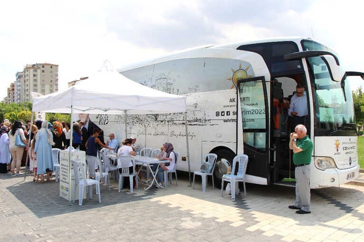 Şehrim 2023 Seçim Otobüsü\' Eskişehir\'de