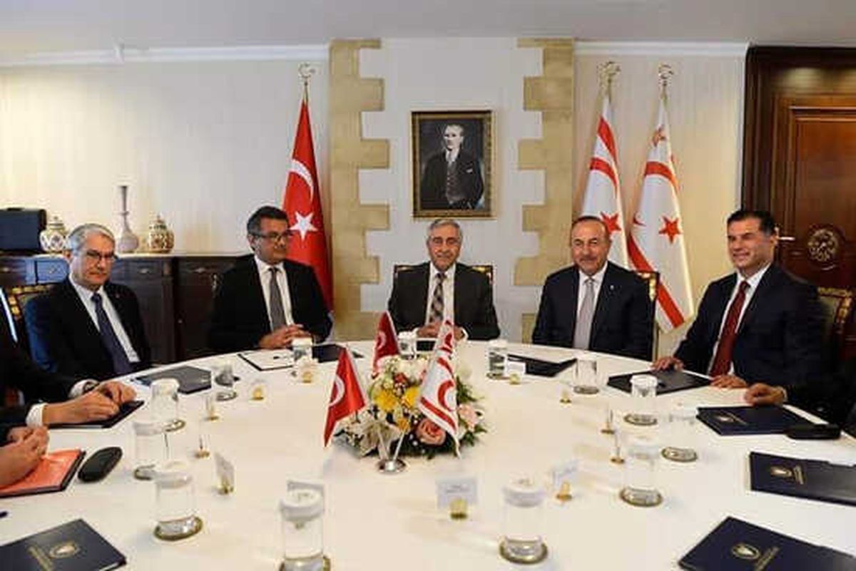 Çavuşoğlu, KKTC Cumhurbaşkanlığı\'nda