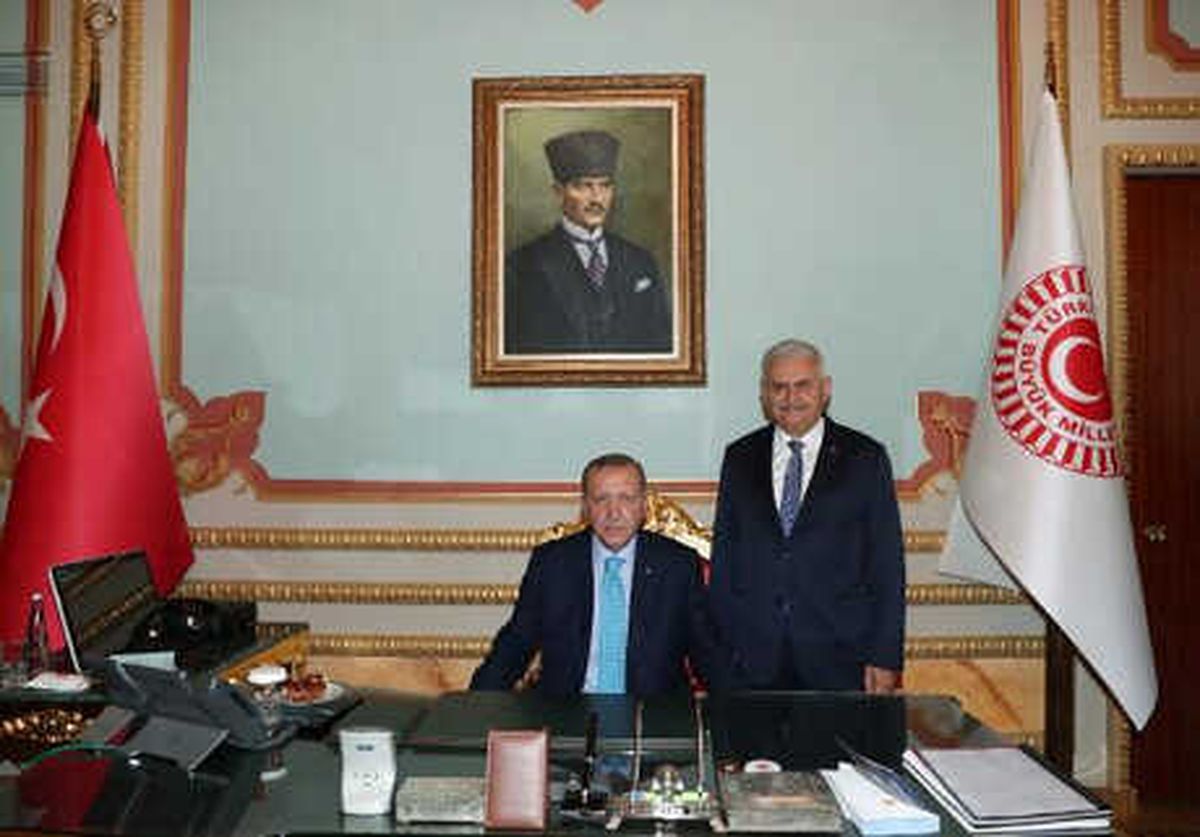 Cumhurbaşkanı Erdoğan\'dan TBMM Başkanı Yıldırım\'a Ziyaret