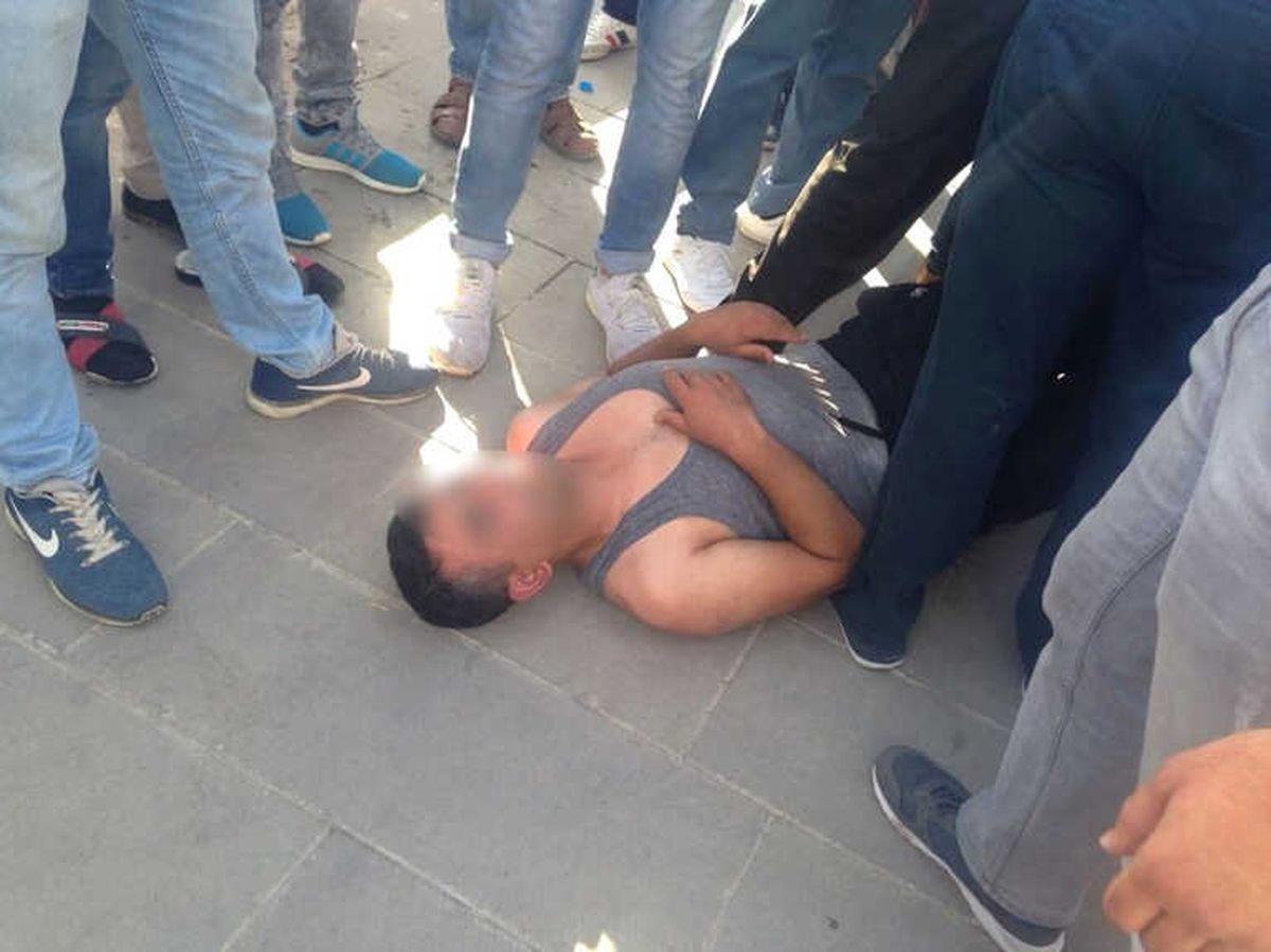 Kadına Taciz Girişiminde Bulunan Şahısa Meydan Dayağı Atıldı
