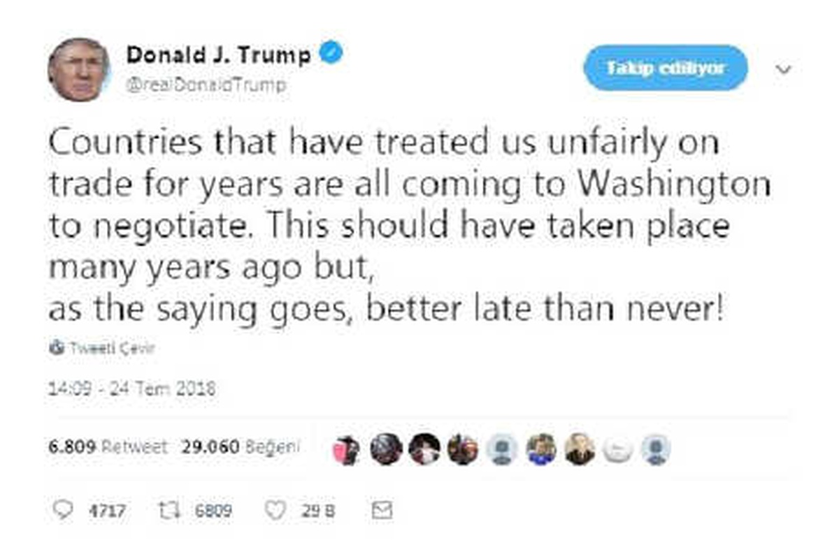 Trump: Adil Anlaşma Yapmayan Ülkeleri Gümrük Vergileri Vuracak