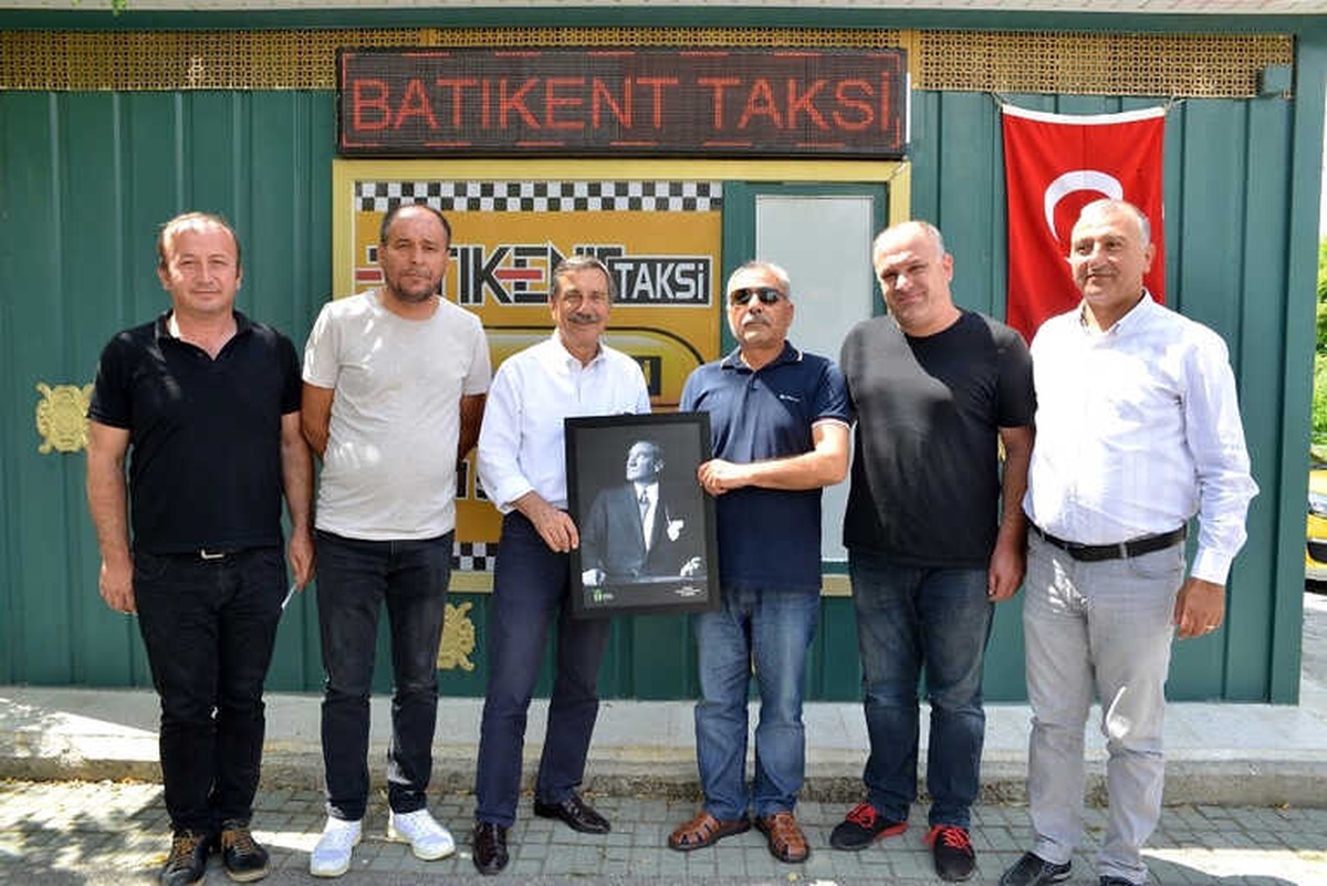 Başkan Ahmet Ataç\'tan Taksicilere Ziyaret