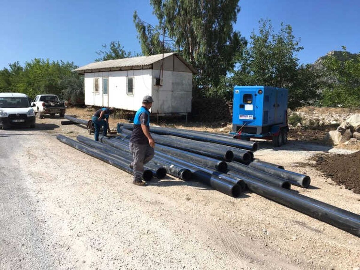 Demre\'de Altyapı Çalışmaları