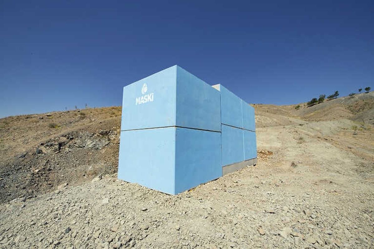 Hacıyusuflar\'a 30 Tonluk Prefabrik Su Deposu