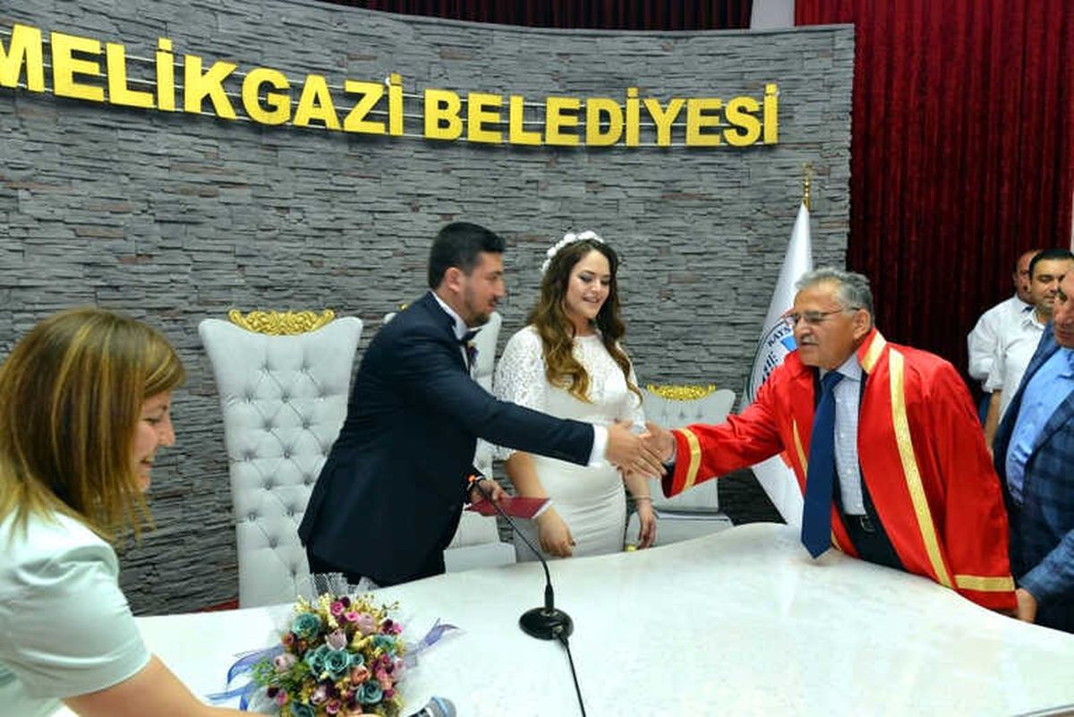 Melikgazi\'de 08.08.2018\'de 61 Çift Nikah Kıydıracak