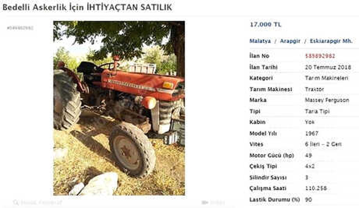 Bedelli Askerlikten Faydalanabilmek İçin Atını İnternetten Satışa Çıkardı
