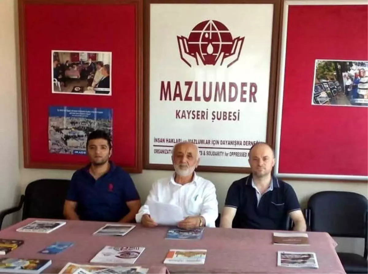 Mazlumder Kayseri Şube Başkanı Taş: "Ulus Devlet İlanı İsrail\'in Ayıbıdır"