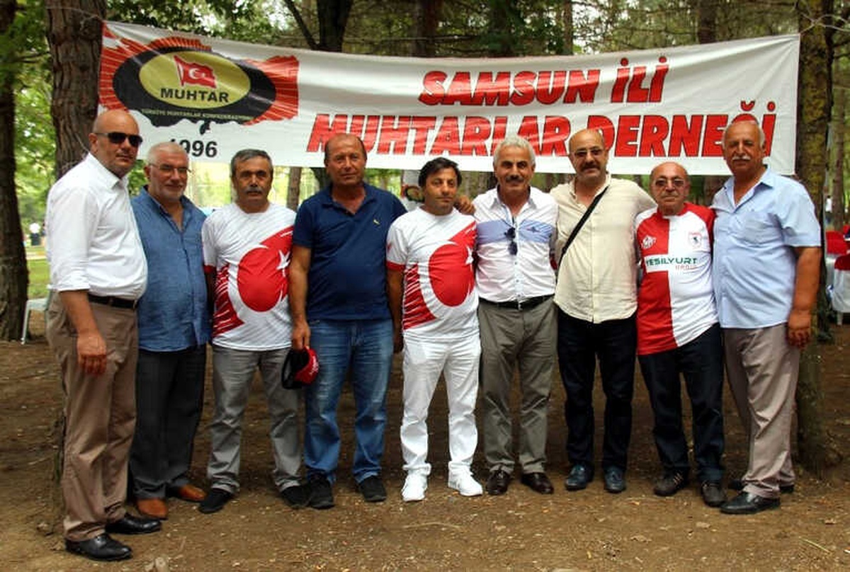 Samsun\'un Muhtarları Piknikte Buluştu