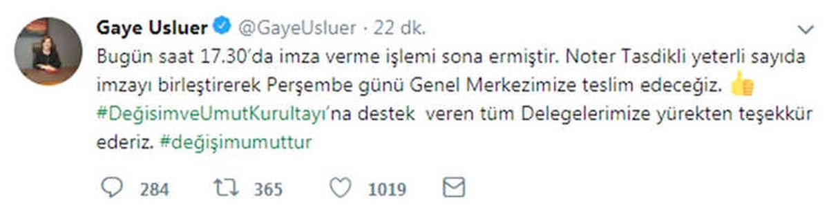 Yeterli Sayıda İmzayı Perşembe Günü Teslim Edeceğiz"
