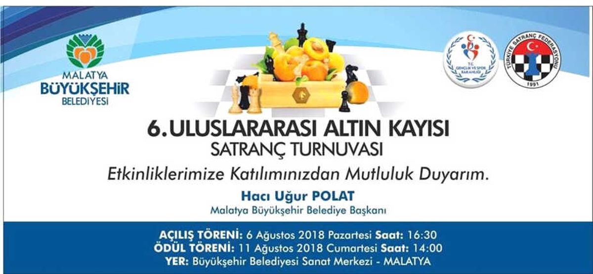6. Uluslararası Altın Kayısı Satranç Turnuvası