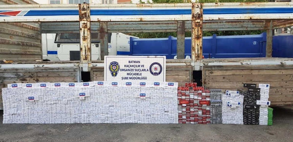 Batman\'da 20 Bin Paket Kaçak Sigara Ele Geçirildi