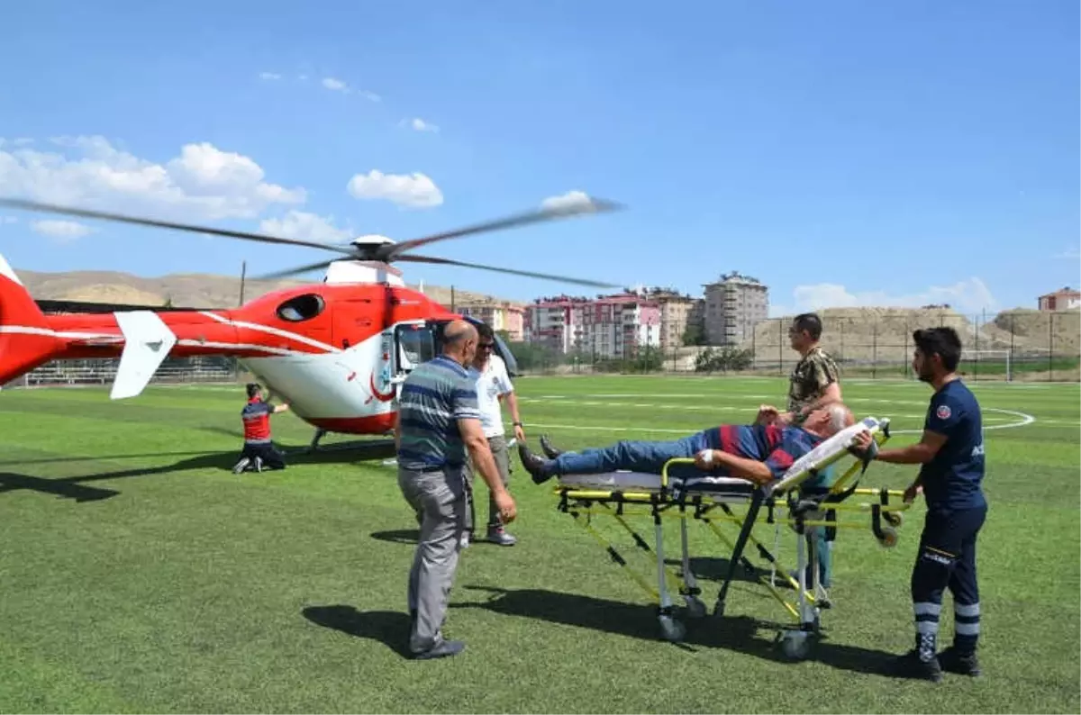 Beyin Kanaması Geçiren Hastanın İmdadına Hava Ambulansı Yetişti