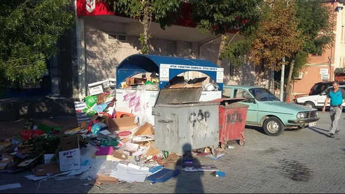 Emet\'e Çöp Tepkisi