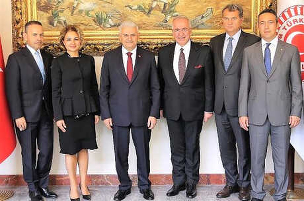TBMM Başkanı Yıldırım\'a, Tüsiad Yönetim Kurulu Heyetinden Ziyaret