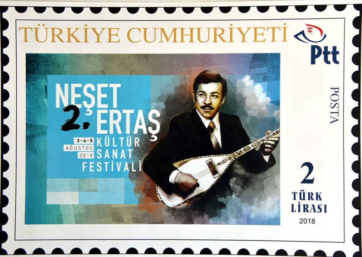 Festival Tanıtımı İçin "Neşet Ertaş" Pulu Bastırıldı