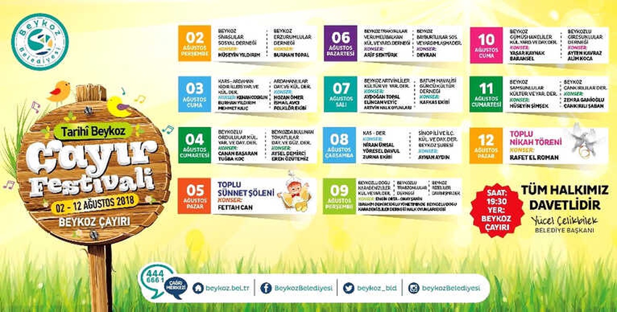 Tarihi Beykoz Çayır Festivali Başlıyor