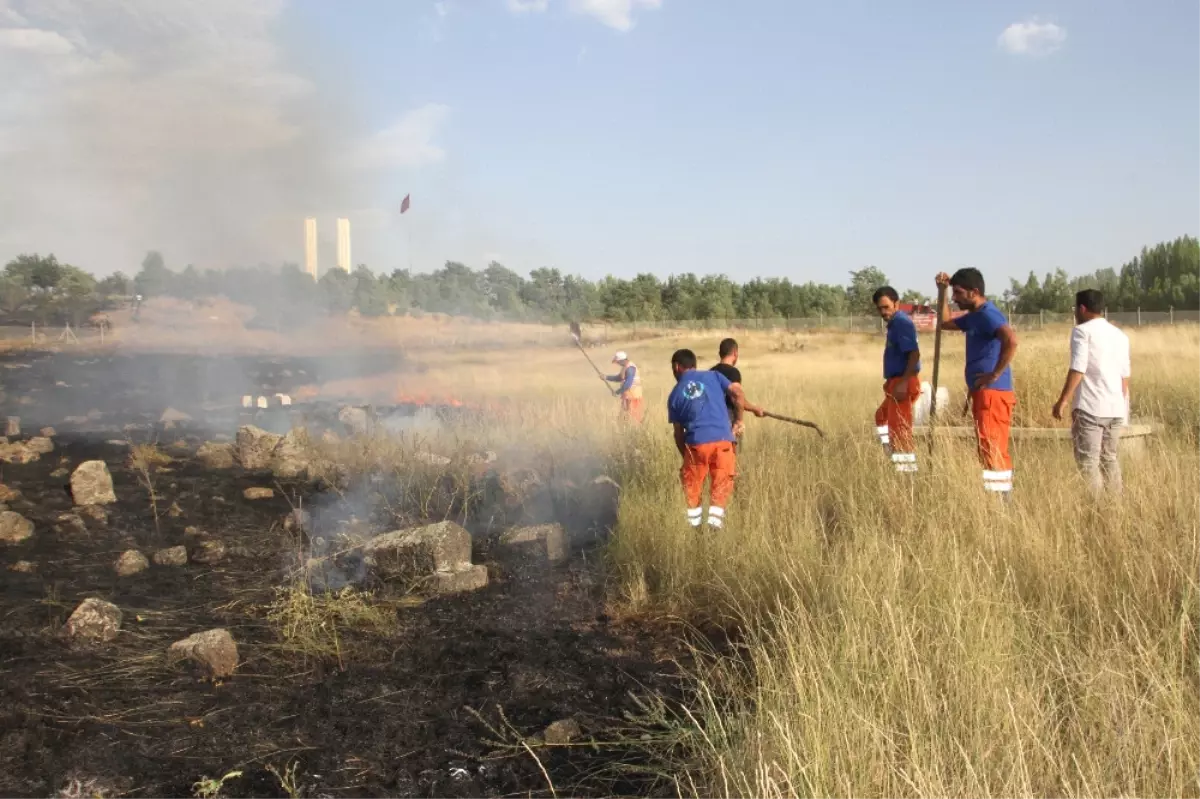 Tarihi Mezarlık Yangınına Polis Toma ile Müdahale Etti