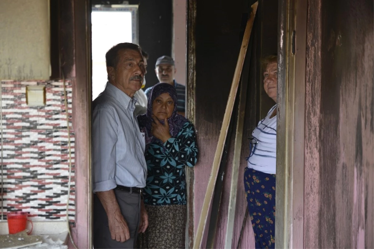 Tepebaşı Belediyesinden Evi Yanan Aileye Yardım Eli