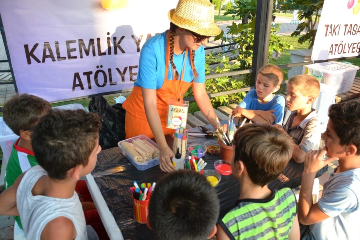 Altınovalı Çocuklar Yaz Şenliğinde Eğlenceye Doydu