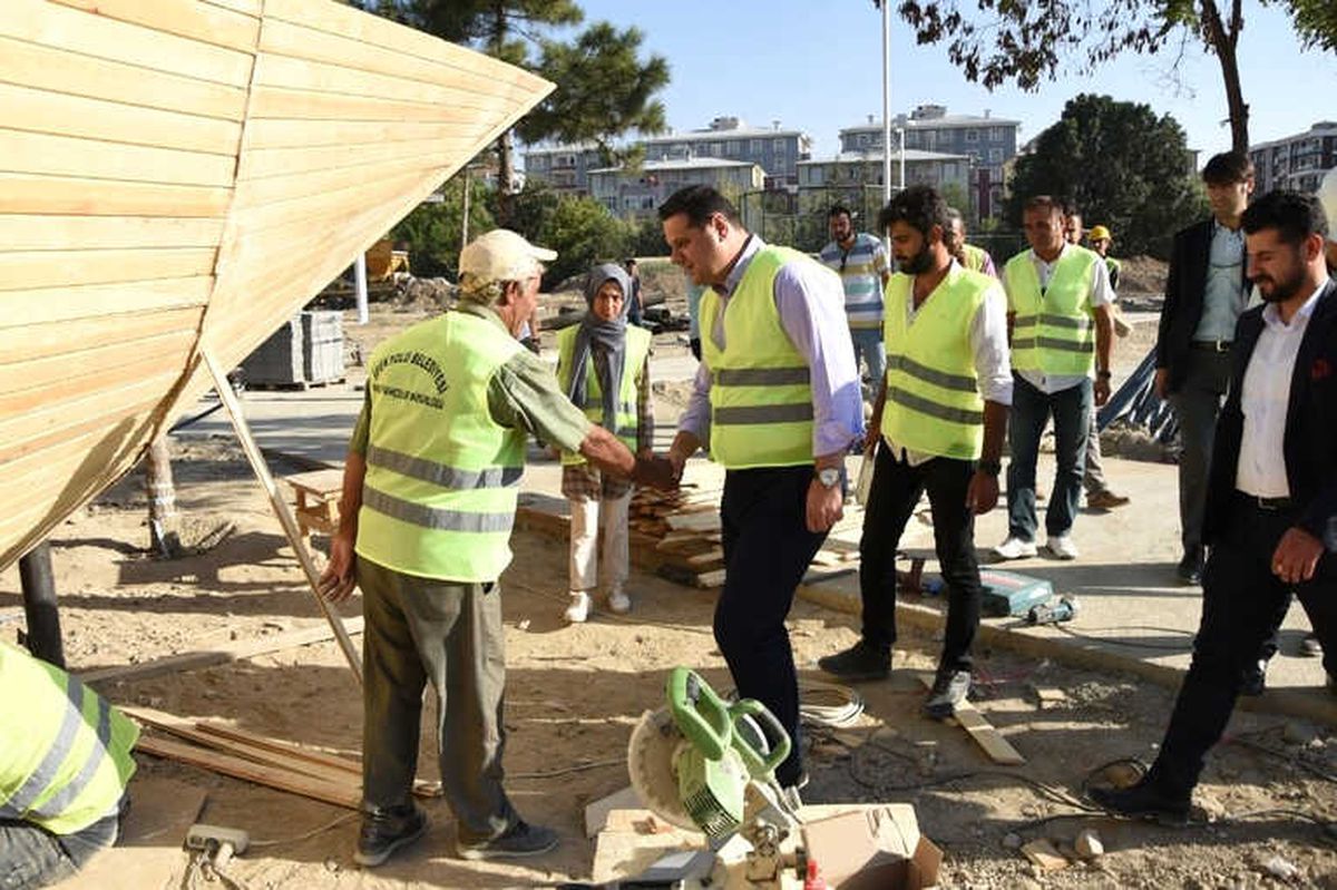 Başkan Vekili Öztürk "Kentpark" Şantiyesinde İncelemelerde Bulundu