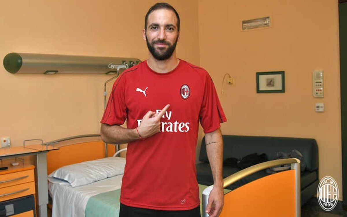 Gonzalo Higuain, Resmen Milan\'da