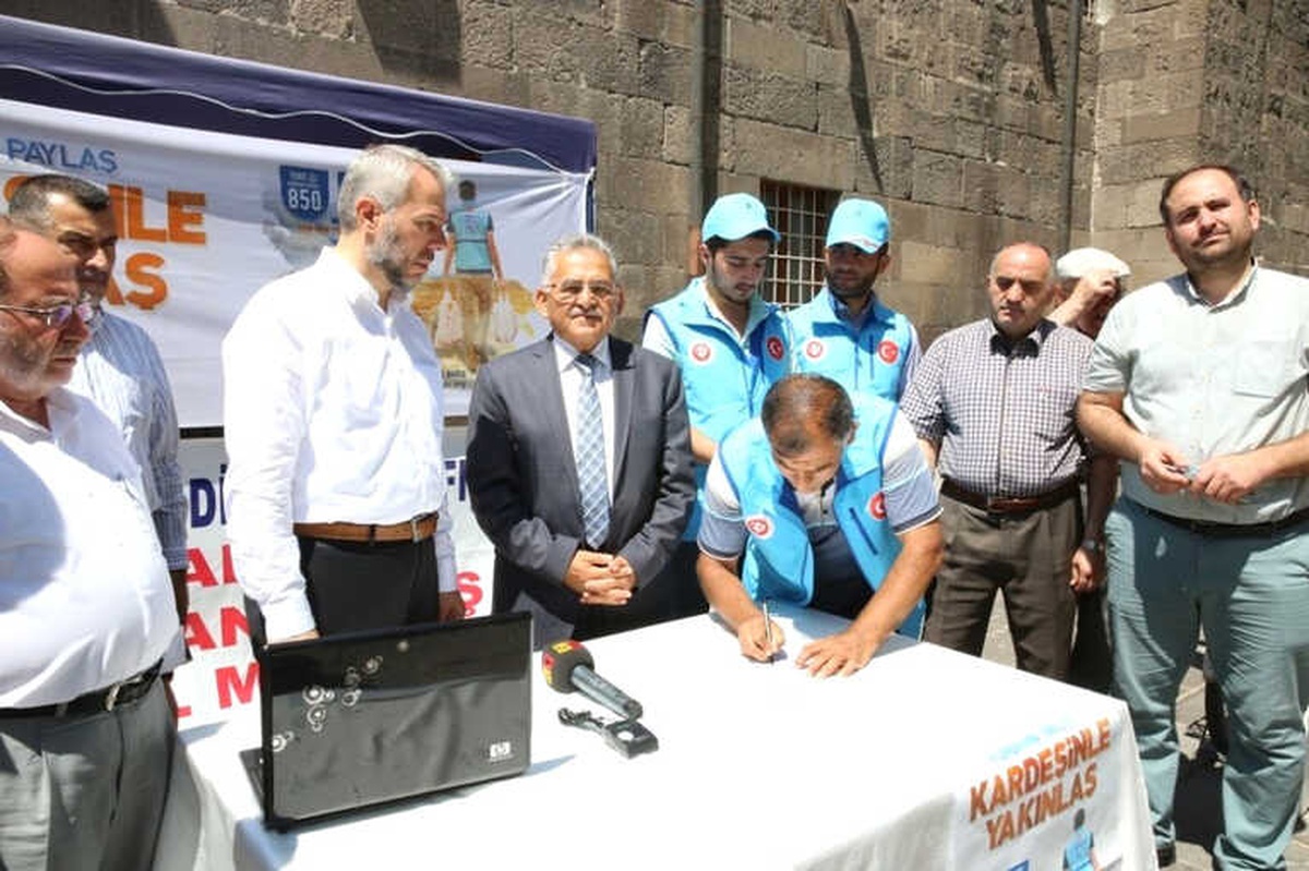 Başkan Büyükkılıç Türkiye Diyanet Vakfına Kurban Bağışı Yaptı
