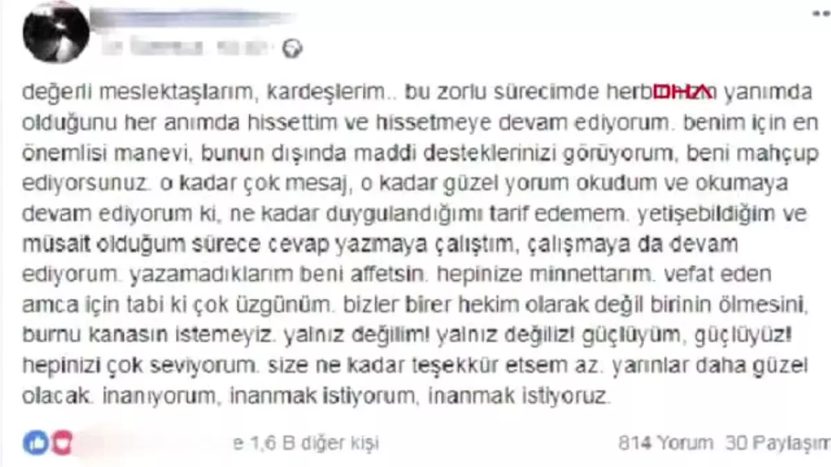 Giresun\'da \'Beyaz Kod\' Veren Doktor Vefat Eden Amca İçin Çok Üzgünüm Hd