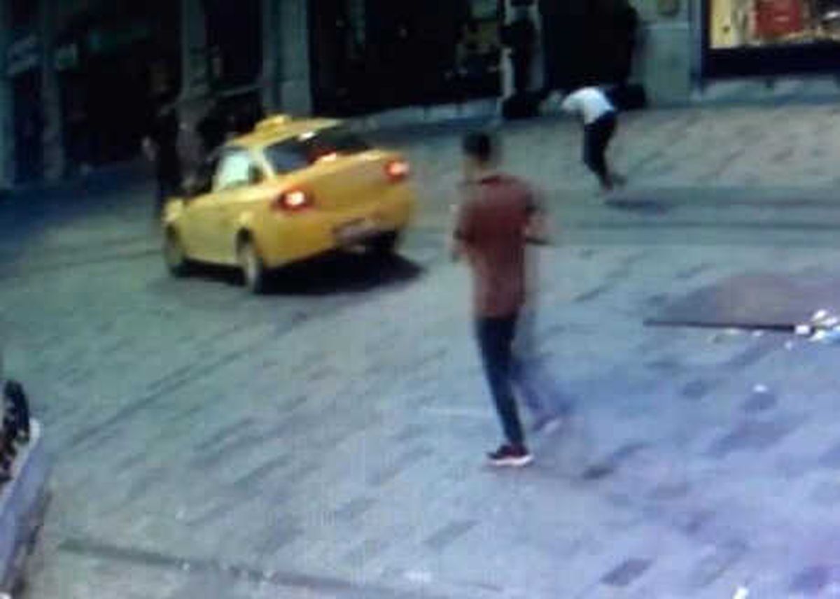 İstiklal Caddesi\'ndeki Silahlı Saldırı Güvenlik Kamerasında