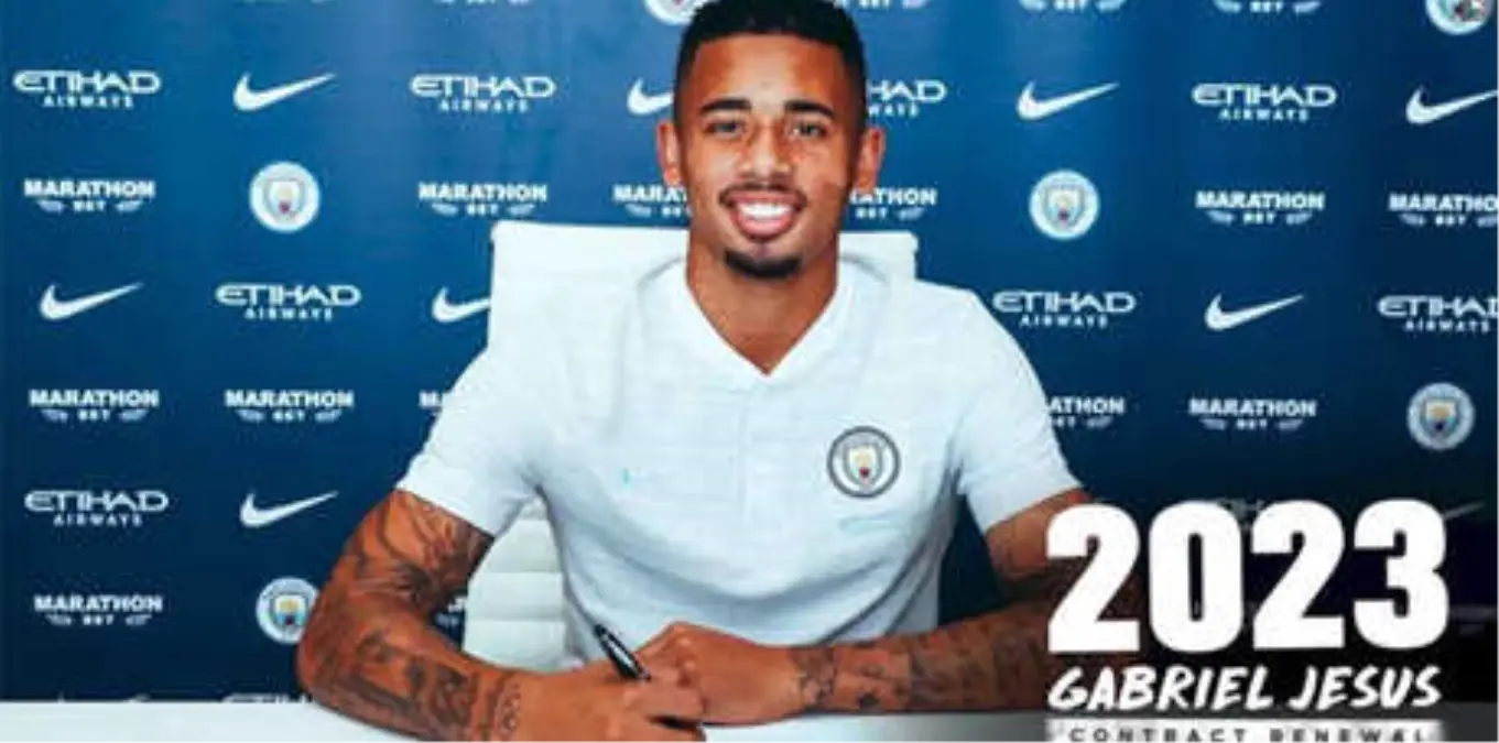 Manchester City, Gabriel Jesus\'un Sözleşmesini Uzattı