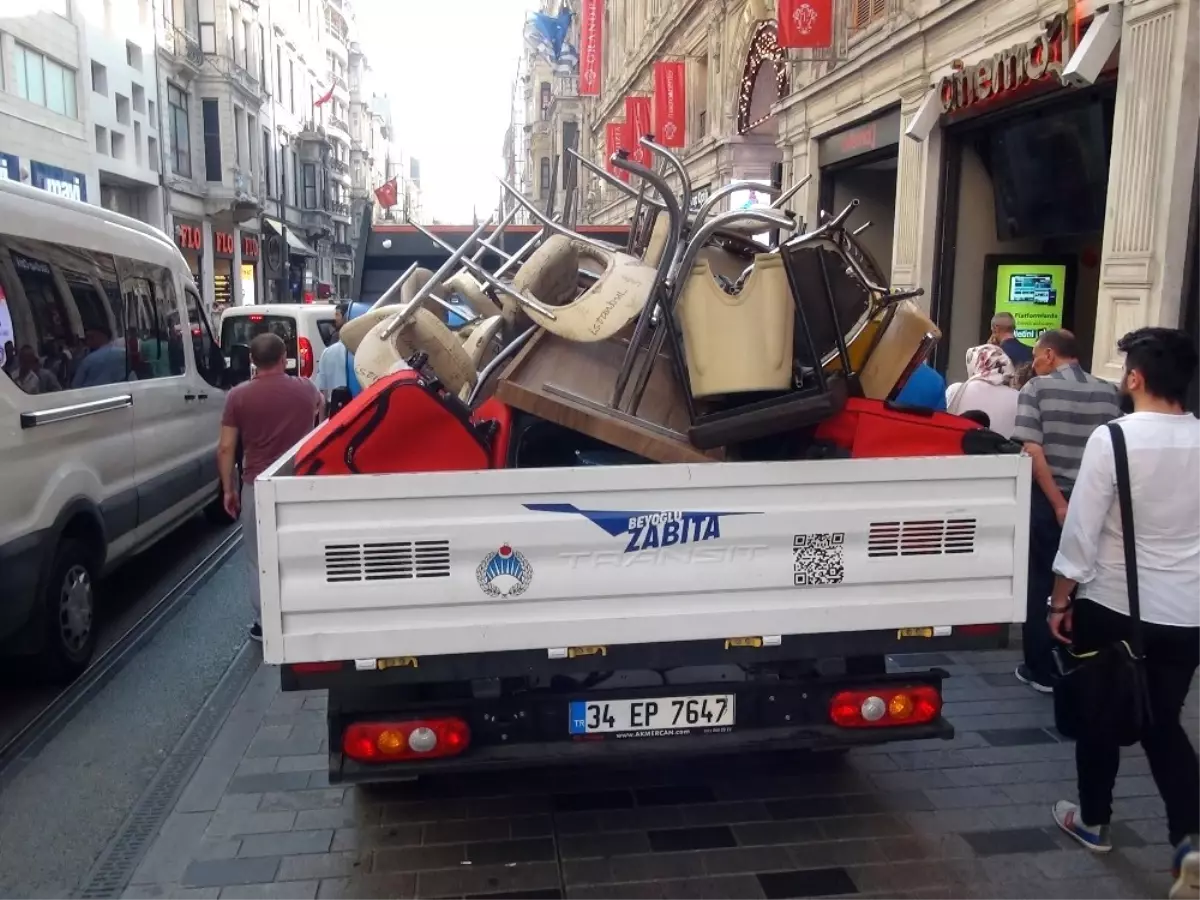 İstiklal Caddesinde "Masa - Sandalye" Operasyonu