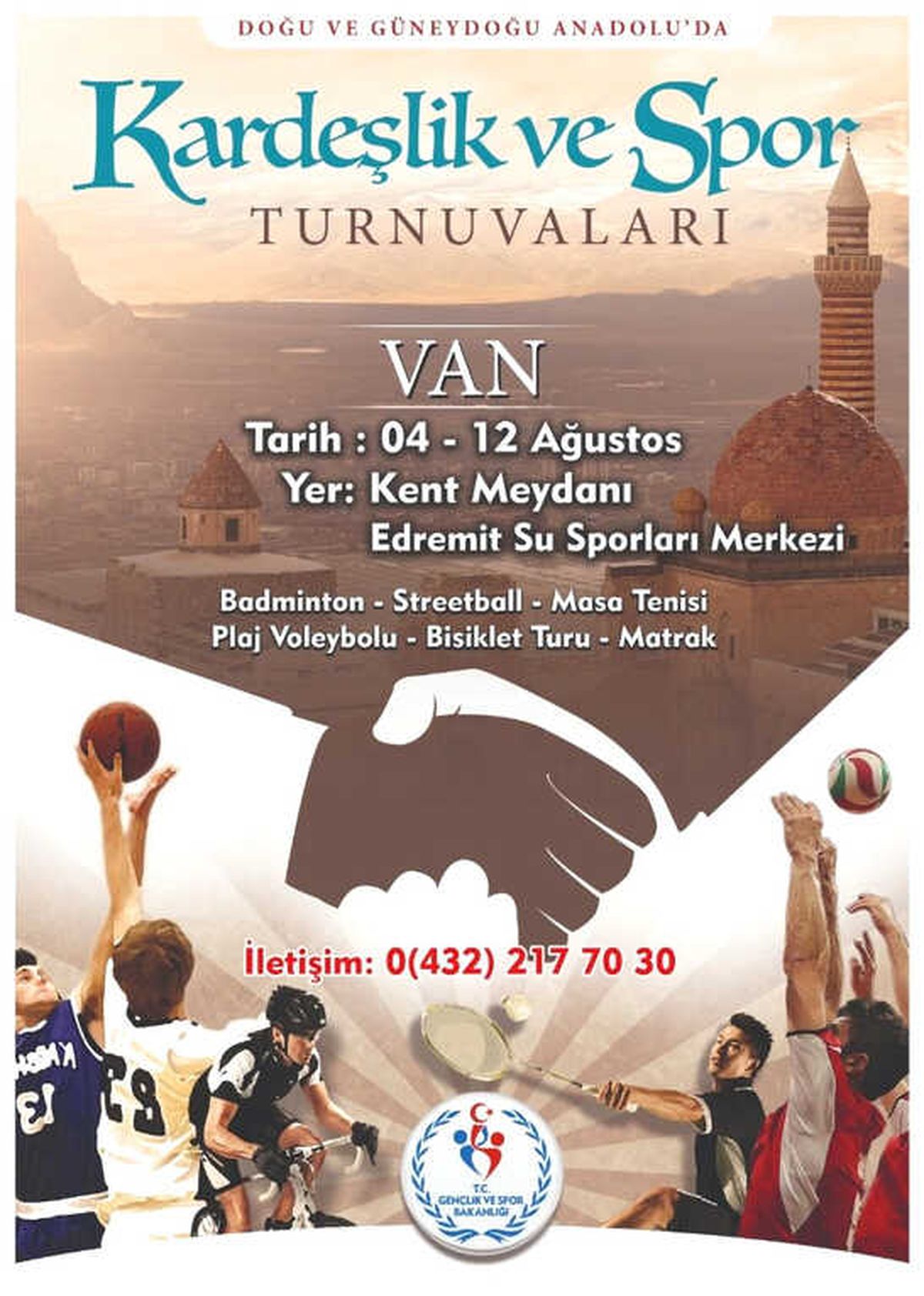 Van\'da Kardeşlik ve Spor Turnuvaları Başlıyor