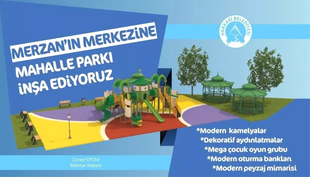 Hakkari Belediyesinden Park Yapımı