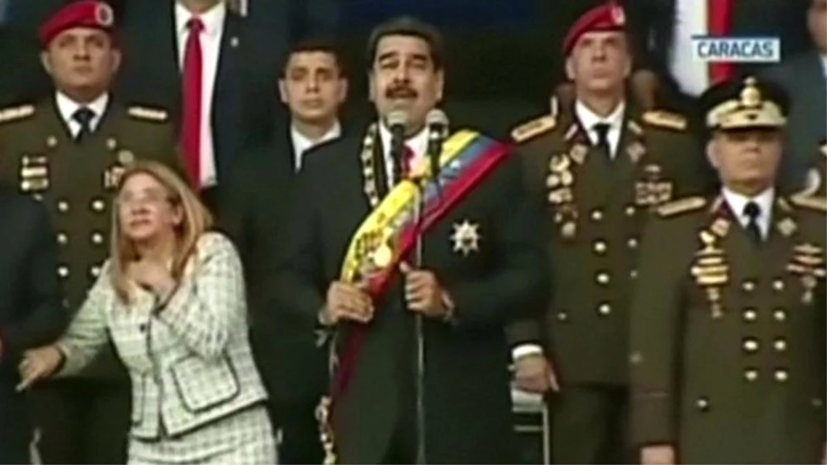 Venezuela Lideri Maduro \'Patlayıcı Yüklü Drone Saldırısından Kurtuldu\'