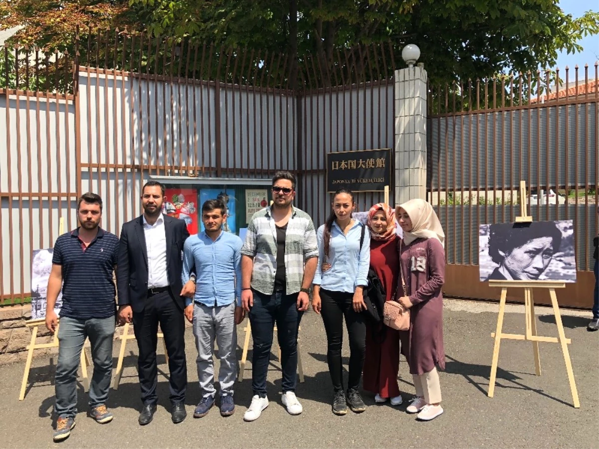 AK Partili Gençler, Büyükelçilik Önünde Hiroşima İçin Anma Etkinliği Yaptı
