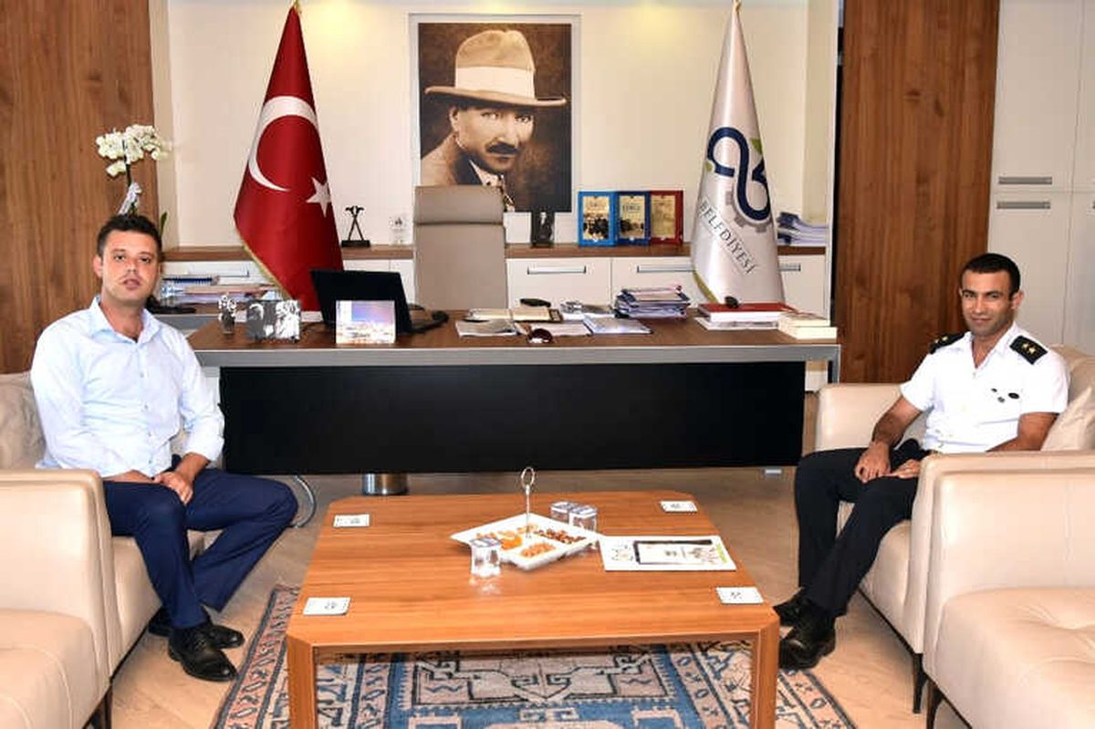 Başkan Sarıkurt, Komutan Özbay\'a Çalışmaları Anlattı