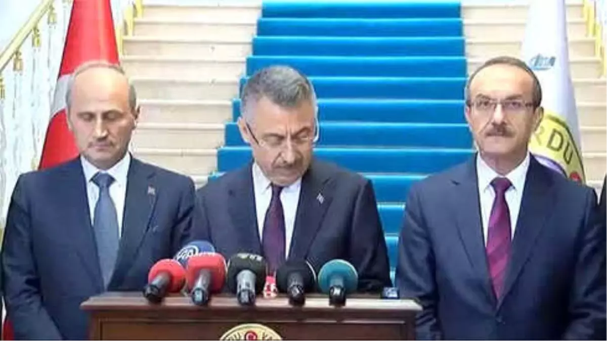 Cumhurbaşkanı Yardımcısı Fuat Oktay: "66 Konutumuzda 264 İş Yerimizde, 60 Aracın Hasar Gördüğünü...