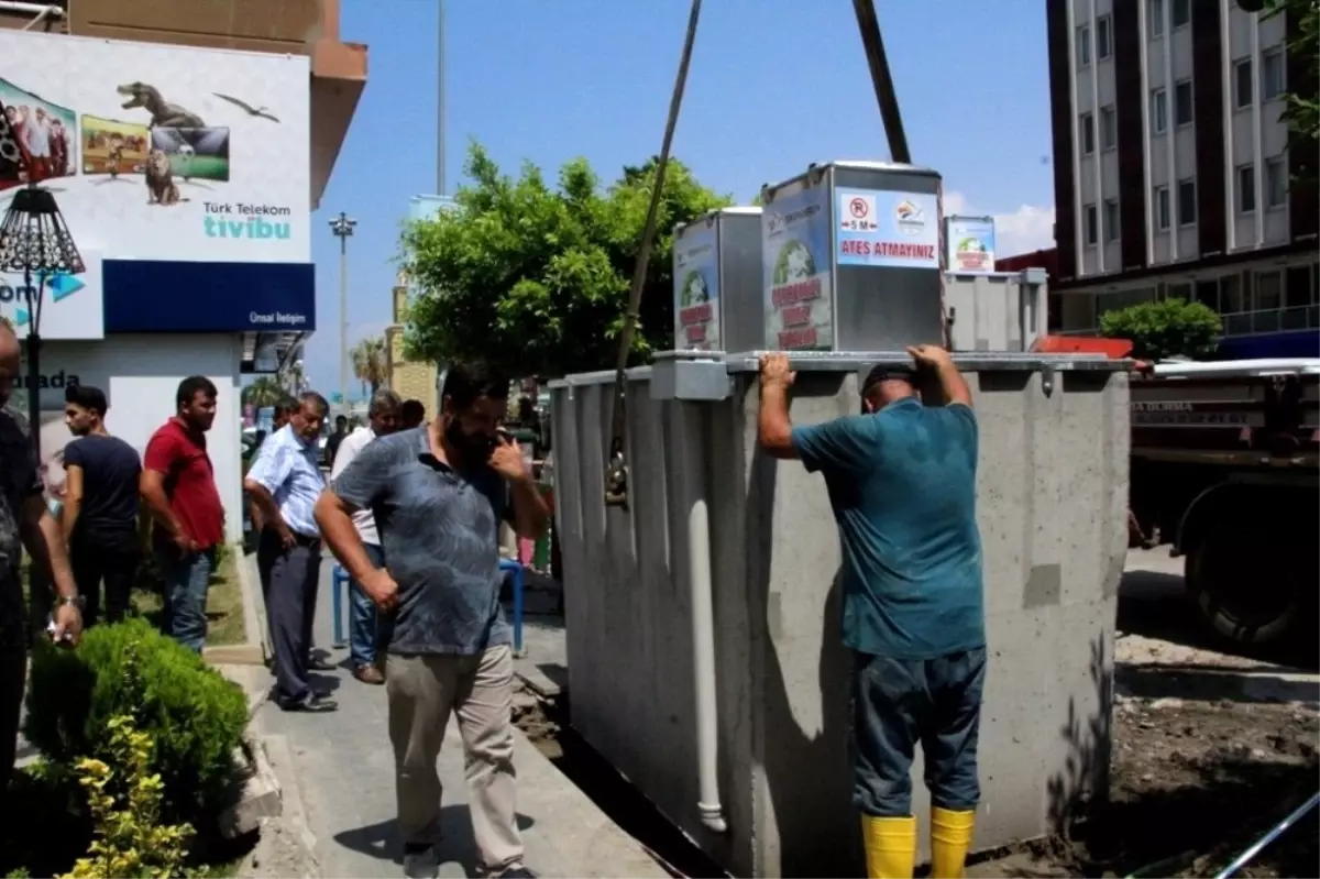 İskenderun\'da Çöp Konteynerleri Yeraltına Alınıyor