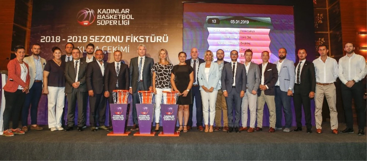 Kadınlar Basketbol Süper Ligi\'nin 2018-2019 Sezonu Fikstürü Belli Oldu