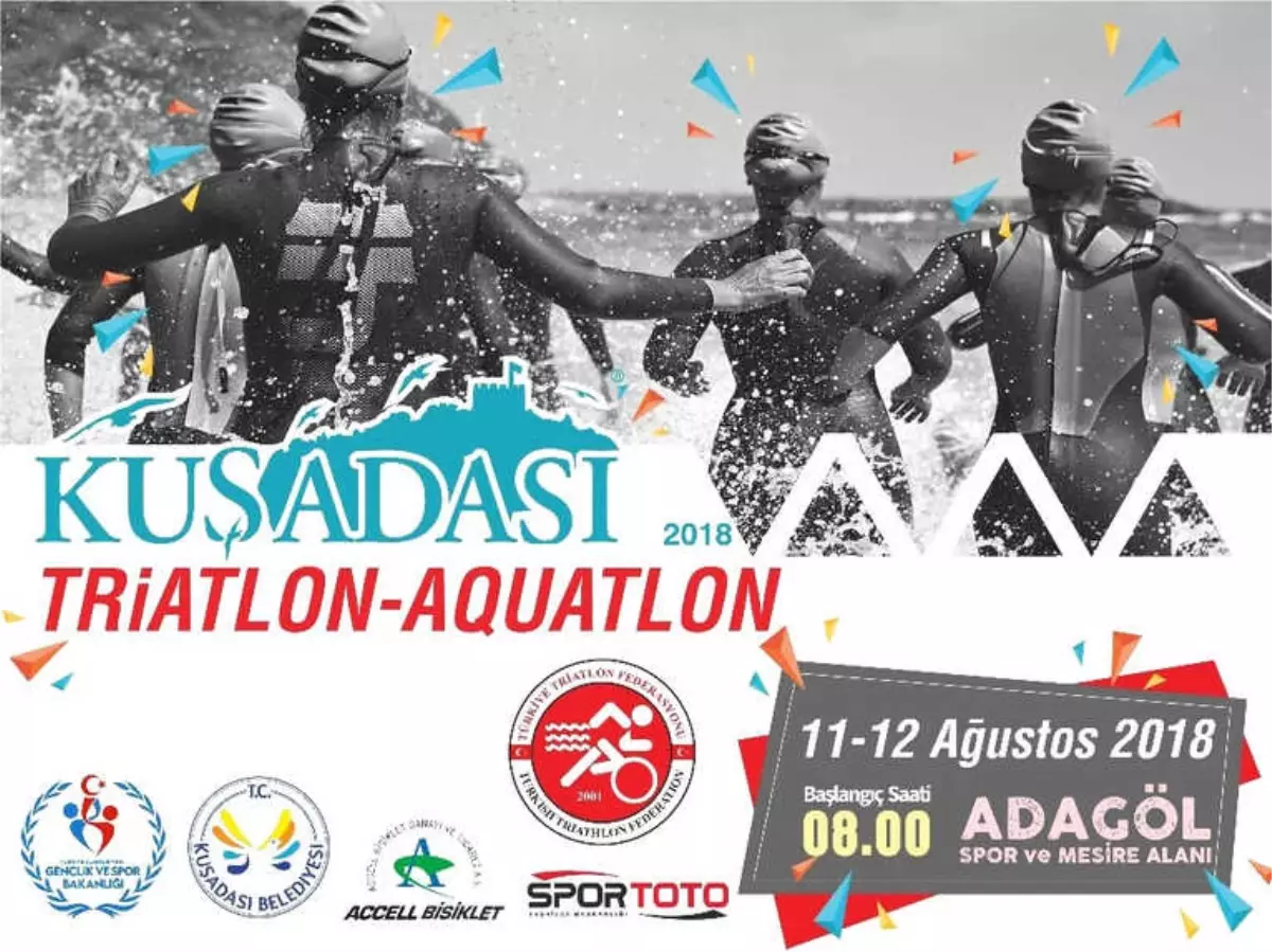 Kuşadası Triatlonu ve Aquatlonu 11 Ağusto\'ta Başlıyor