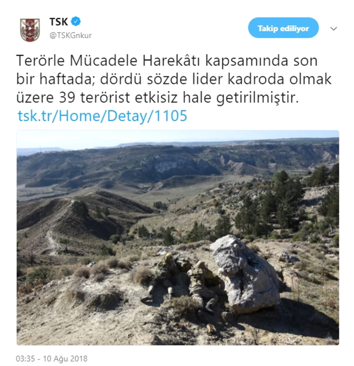 1 Haftada 39 Terörist Etkisiz Hale Getirildi