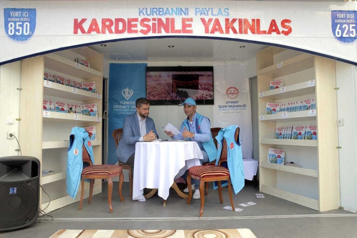 Türkiye Diyanet Vakfında Kurban Çağrı Merkezi ve Bağış Standı Hizmeti