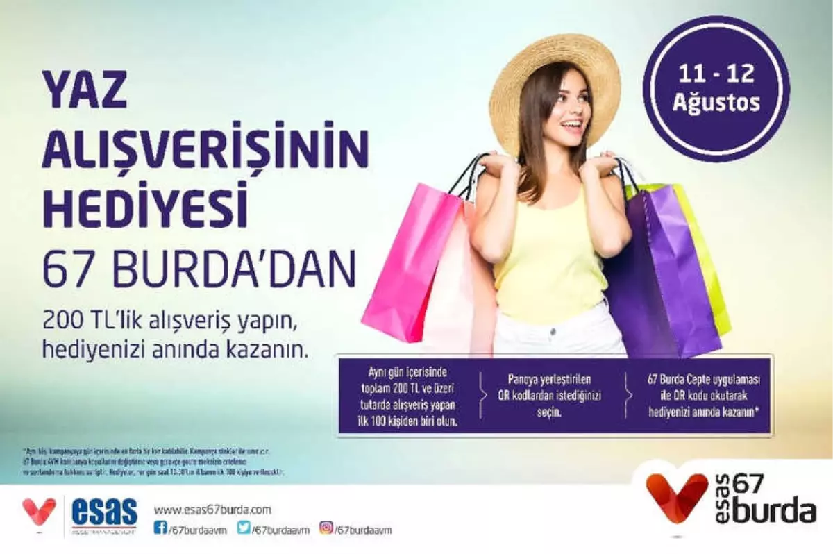 Yaz Alışverişinin Hediyesi 67 Burda\' Dan