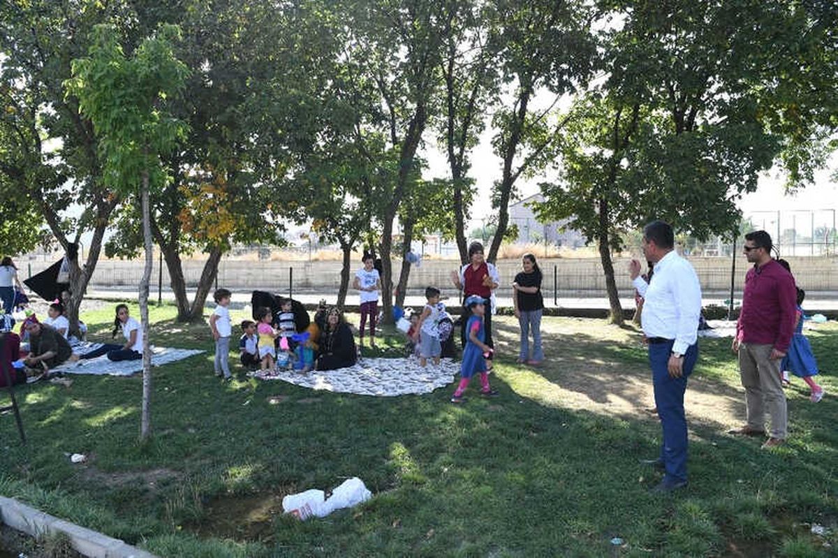 Başkan Asya, Göletli Park\'ta İncelemelerde Bulundu