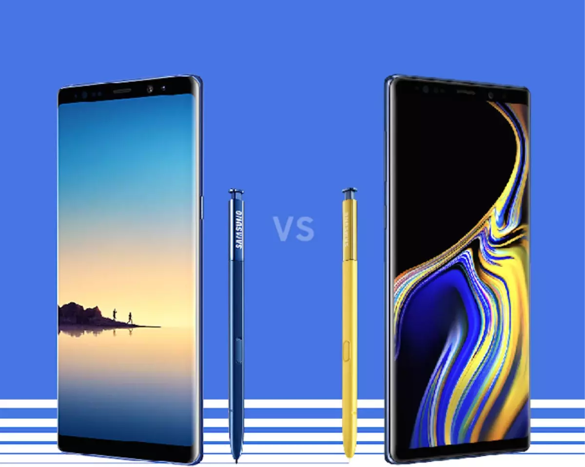 Galaxy Note 8 ile Galaxy Note 9 Arasındaki Farklar [infografik]