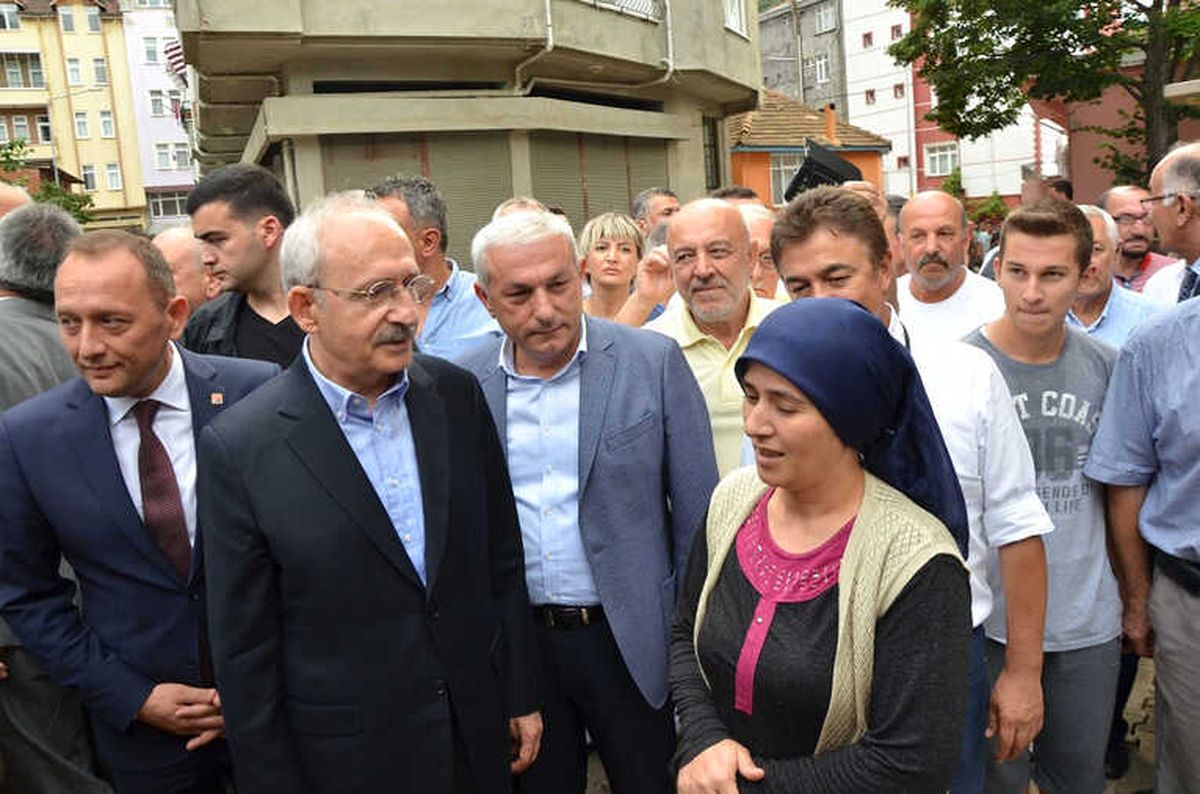 Kılıçdaroğlu Fatsa\'da Sel Bölgesinde