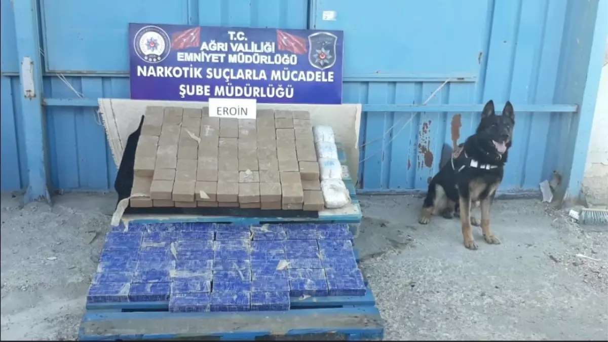 Ağrı\'da 102 Kilo 372 Gram Eroin Ele Geçirildi